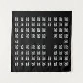 Uw Logo of geüploade Afbeelding | kruispatroon Wandkleed (Voorkant (horizontaal))