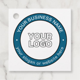Uw logo of ontwerp & aanpasbare cirkeltekst bedankjes labels