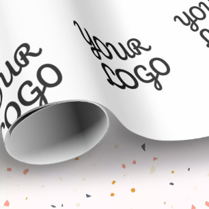 Uw logo of ontwerp betegeld cadeaupapier