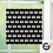 Uw logo of ontwerp | bewerkbare kleur achtergrond raamsticker (Huis)