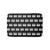 Uw Logo of ontwerp | Bewerkbare kleurenachtergrond Badmat (Voorkant)