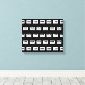 Uw Logo of ontwerp | Bewerkbare kleurenachtergrond Canvas Afdruk (Insitu (Houten vloer))