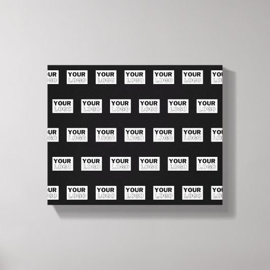 Uw Logo of ontwerp | Bewerkbare kleurenachtergrond Canvas Afdruk (Voorkant)
