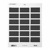 Uw Logo of ontwerp | Bewerkbare kleurenachtergrond Etiket (Full Sheet)