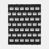 Uw Logo of ontwerp | Bewerkbare kleurenachtergrond Fleece Deken (Voorkant)