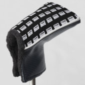 Uw Logo of ontwerp | Bewerkbare kleurenachtergrond Golfheadcover (3/4 voorkant)