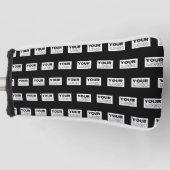 Uw Logo of ontwerp | Bewerkbare kleurenachtergrond Golfheadcover (Voorkant)