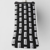 Uw Logo of ontwerp | Bewerkbare kleurenachtergrond Golfheadcover (Draai 90)