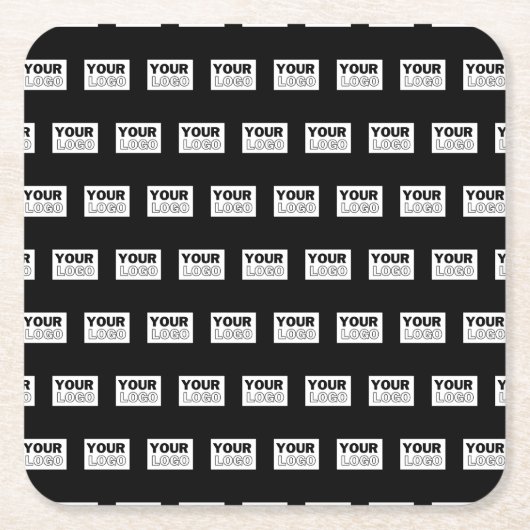 Uw Logo of ontwerp | Bewerkbare kleurenachtergrond Kartonnen Onderzetters (Voorkant)