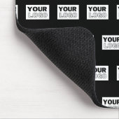 Uw Logo of ontwerp | Bewerkbare kleurenachtergrond Muismat (Hoek)