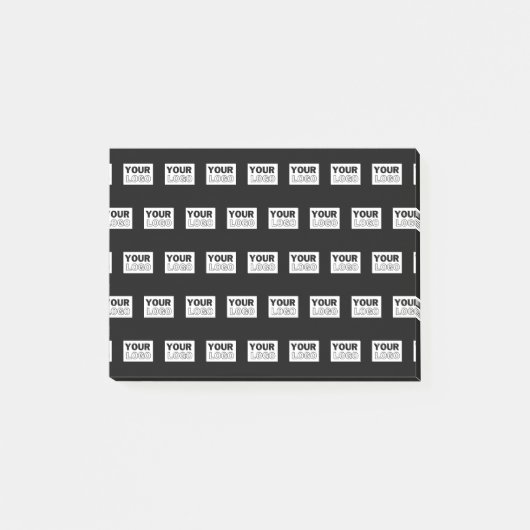 Uw Logo of ontwerp | Bewerkbare kleurenachtergrond Post-it® Notes (Voorkant)