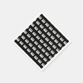 Uw Logo of ontwerp | Bewerkbare kleurenachtergrond Servet (Hoek)