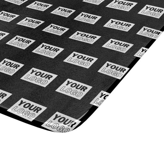 Uw Logo of ontwerp | Bewerkbare kleurenachtergrond Snijplank (Hoek)