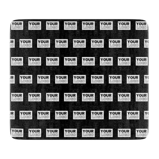 Uw Logo of ontwerp | Bewerkbare kleurenachtergrond Snijplank (Voorkant)