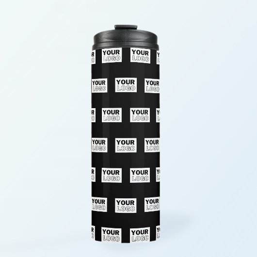 Uw Logo of ontwerp | Bewerkbare kleurenachtergrond Thermosbeker