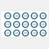 Uw logo of ontwerp & circulaire tekst | Waterdicht Labels (Vel)