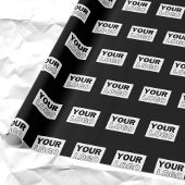 Uw logo of ontwerp | Effen kleur achtergrond  Cadeaupapier