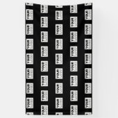 Uw logo of ontwerp | Effen kleur achtergrond  Spandoek (Verticaal)