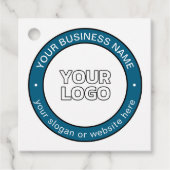 Uw Logo of ontwerp en circulaire tekst Bedankjes Labels (Voorkant)