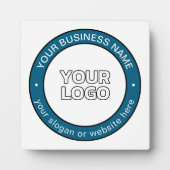 Uw Logo of ontwerp en  circulaire tekst Fotoplaat (Voorkant)