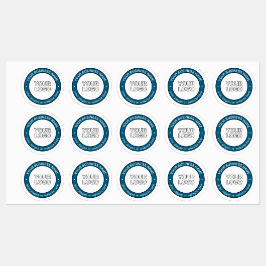 Uw Logo of ontwerp en circulaire tekst Labels (Vel)