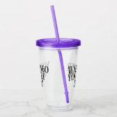 Uw Logo of tekst koude Drink Acryl Drinkbeker (Links)