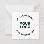 Uw Logo, ontwerp, foto, kunstwerk of ander Afbeeld Notitiekaartje (Voorkant)