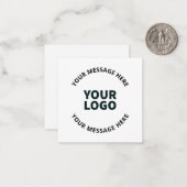 Uw Logo, ontwerp, foto, kunstwerk of ander Afbeeld Notitiekaartje (Voorkant / Achterkant in situ)