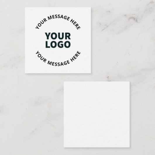 Uw Logo, ontwerp, foto, kunstwerk of ander Afbeeld Notitiekaartje (Voorkant / Achterkant)