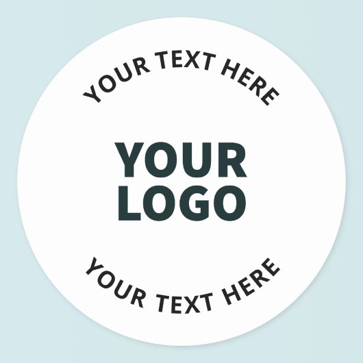 Uw Logo, ontwerp, foto, kunstwerk of ander Afbeeld Ronde Sticker