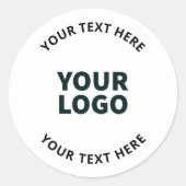 Uw Logo, ontwerp, foto, kunstwerk of ander Afbeeld Ronde Sticker (Voorkant)