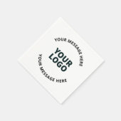 Uw Logo, ontwerp, foto, kunstwerk of ander Afbeeld Servet (Hoek)