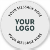 Uw Logo, ontwerp, foto, kunstwerk of ander Afbeeld Sticker (Voorkant)