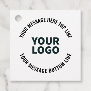 Uw logo-ontwerp of afbeelding Vet bewerkbare tek Bedankjes Labels