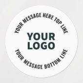 Uw logo-ontwerp of afbeelding | Vet bewerkbare tek Labels (Design 1)