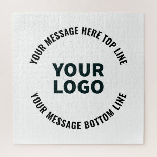 Uw logo-ontwerp of afbeelding Vet bewerkbare tek Legpuzzel