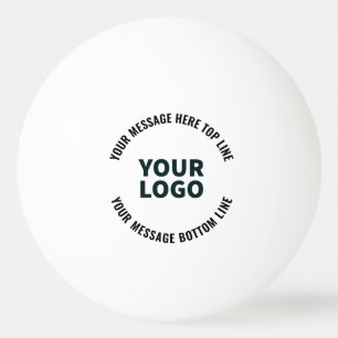 Uw logo-ontwerp of afbeelding Vet bewerkbare tek Pingpongbal
