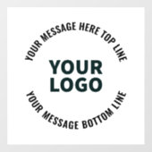 Uw logo-ontwerp of afbeelding | Vet bewerkbare tek Raamsticker (Vel)