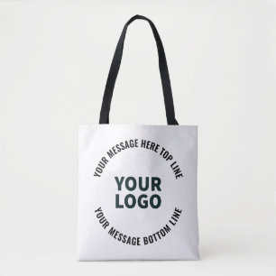 Uw logo-ontwerp of afbeelding Vet bewerkbare tek Tote Bag