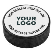 Uw Logo-ontwerp of -Afbeelding | Vetgedrukte bewer Hockey Puck (3/4)