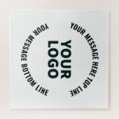 Uw Logo-ontwerp of -Afbeelding | Vetgedrukte bewer Legpuzzel (Horizontaal)