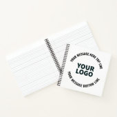 Uw Logo-ontwerp of -Afbeelding | Vetgedrukte bewer Notitieboek (Binnen)