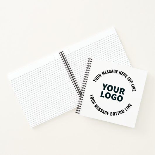 Uw Logo-ontwerp of -Afbeelding | Vetgedrukte bewer Notitieboek