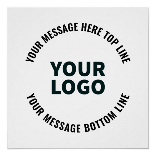 Uw Logo-ontwerp of -Afbeelding | Vetgedrukte bewer Perfect Poster (Voorkant)