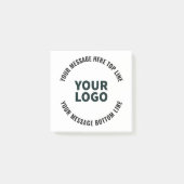 Uw Logo-ontwerp of -Afbeelding | Vetgedrukte bewer Post-it® Notes (Voorkant)