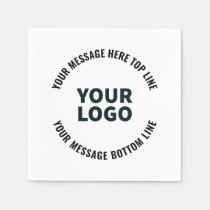 Uw Logo-ontwerp of -Afbeelding   Vetgedrukte bewer Servet