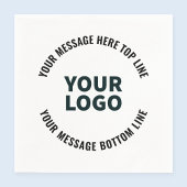 Uw Logo-ontwerp of -Afbeelding | Vetgedrukte bewer Servet