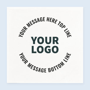 Uw Logo-ontwerp of -Afbeelding   Vetgedrukte bewer Servet