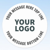 Uw Logo-ontwerp of -Afbeelding | Vetgedrukte bewer Sticker