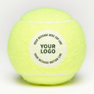 Uw Logo-ontwerp of -Afbeelding Vetgedrukte bewer Tennisballen